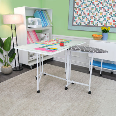 Millie Cutting & Iron Table - Ash White