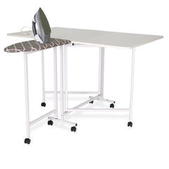 Millie Cutting & Iron Table - Ash White