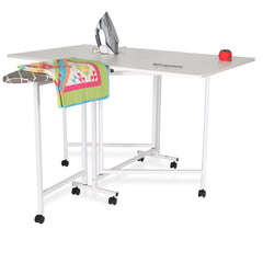 Millie Cutting & Iron Table - Ash White