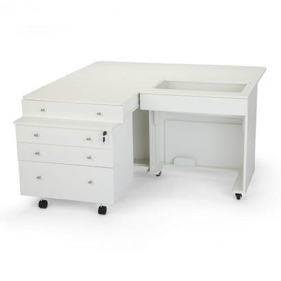 Kangaroo and Joey 2 Sewing and Storage Cabinet white