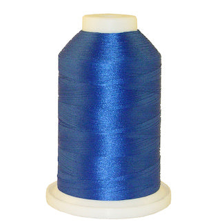 Brother Electric Blue 100% Polyester Color Fast, High Shine Embroidery Thread ETP420