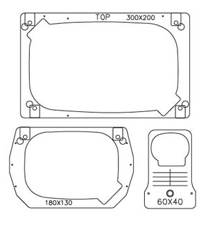 Hoopmaster Embroidery Hoop Kit for Brother PR-600 or BabyLock EMP6 - Complete Kit