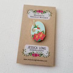 Jessica Long Hummingbird Enamel Needle Minder