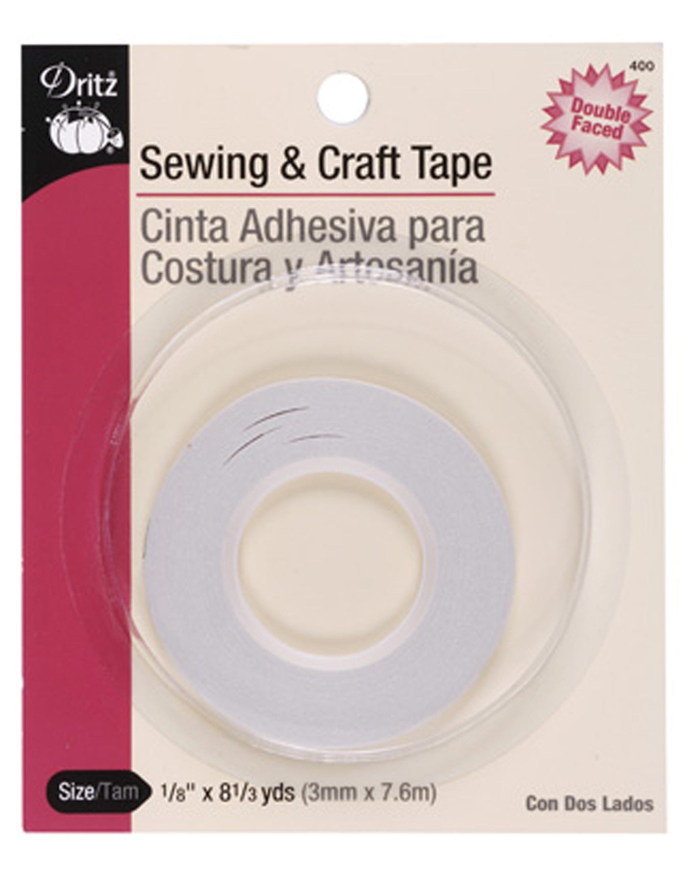 Dritz Basting Tape 1/8 in x 8-1/3 yds