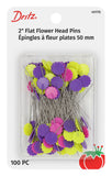 Dritz Flat Flower Pins – 2 in, 100 Count