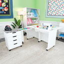 Laverne & Shirley Ash White Sewing Cabinet