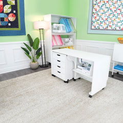 Laverne & Shirley Ash White Sewing Cabinet