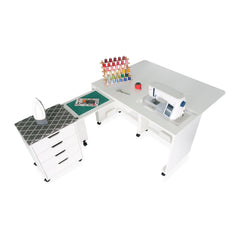 Laverne & Shirley Ash White Sewing Cabinet