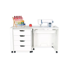 Laverne & Shirley Ash White Sewing Cabinet