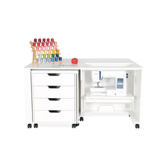 Laverne & Shirley Ash White Sewing Cabinet