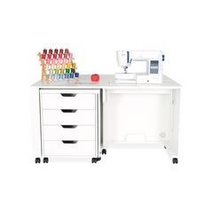 Laverne & Shirley Ash White Sewing Cabinet