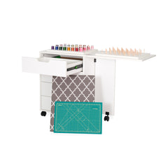 Laverne & Shirley Ash White Sewing Cabinet