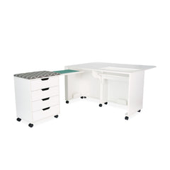 Laverne & Shirley Ash White Sewing Cabinet