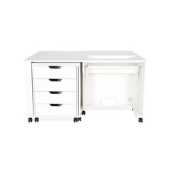 Laverne & Shirley Ash White Sewing Cabinet