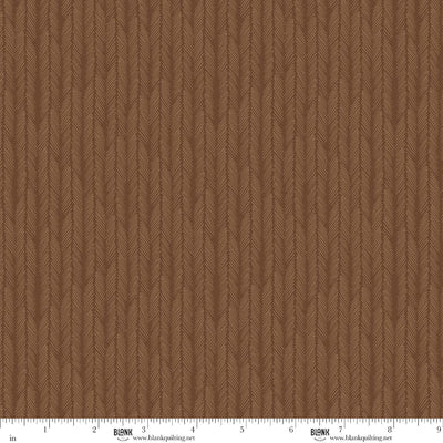 Blank Quilting Maple & Marigolds Feather Stripe Cocoa 4850-39 fabric