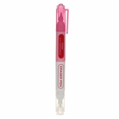 Clover Chacopen Pink Air-Erasable Dual-Tip Pen with Eraser