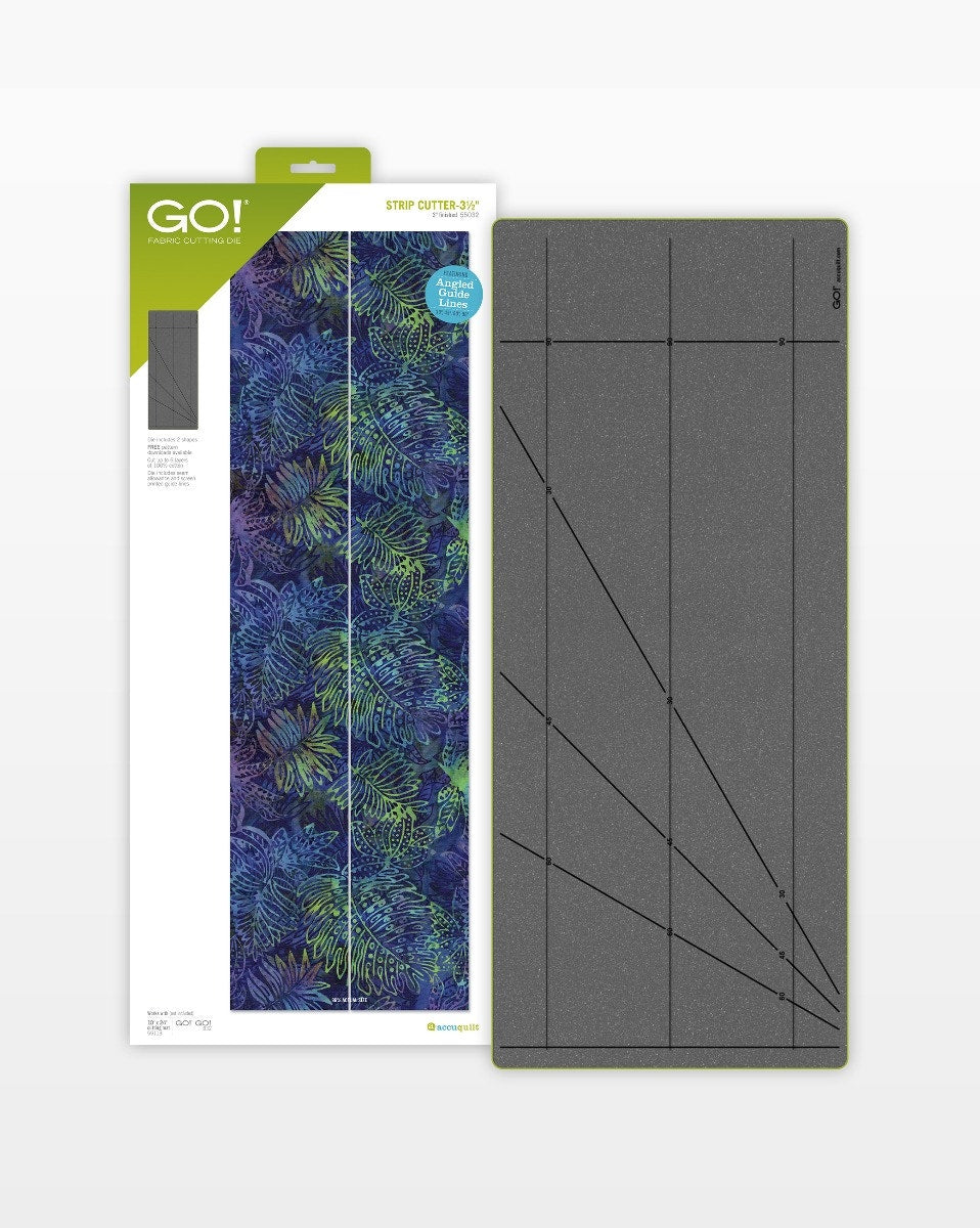 AccuQuilt GO! Strip Cutter-3 1/2" (3" Finished) 2 Strips