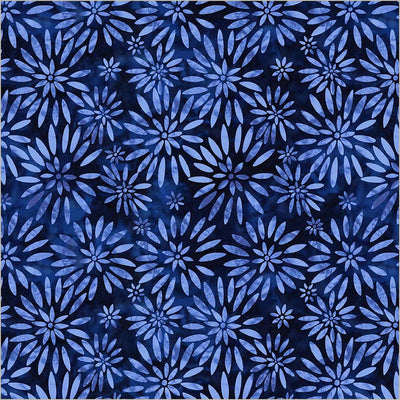 Windham BeColourful Twinkling Daisies Indigo 55108DW-1DES fabric