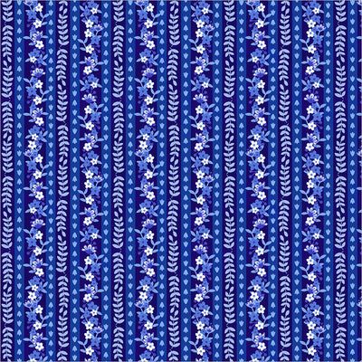 Chateau Meow Wallpaper Royal quilting cotton by Whistler Studios for Windham Fabrics, 55347-3