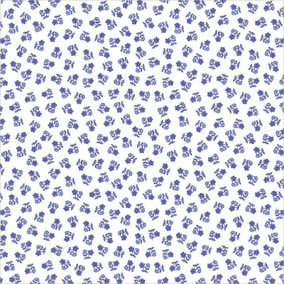 Chateau Meow Ditsy White/Blue quilting cotton by Whistler Studios for Windham Fabrics, 55349-1