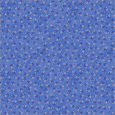 Chateau Meow Ditsy Cobalt quilting cotton by Whistler Studios for Windham Fabrics, 55349-4