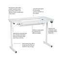Gidget II Sewing Table Ash White