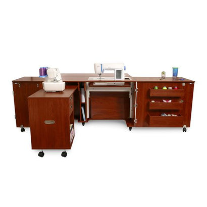 Aussie 2 Kangaroo Sewing Cabinet Teak