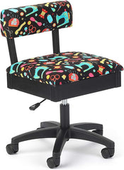 Arrow Hydraulic Sewing Chair with Lumbar Support