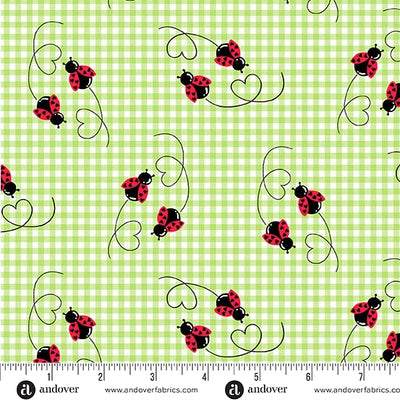 Andover Little Ladies Twin Treasures Fern quilting cotton fabric