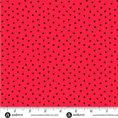 Andover Little Ladies Love Bug Hugs Cherry quilting cotton fabric