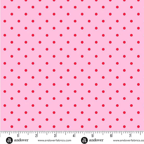 Andover Little Ladies Tickle Dots Blossom quilting cotton fabric