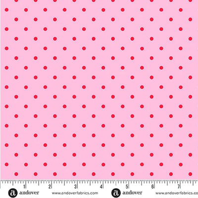 Andover Little Ladies Tickle Dots Blossom quilting cotton fabric