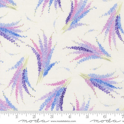 Moda Delphinium Snowdrop quilting cotton by Janet Clare, 24652 11