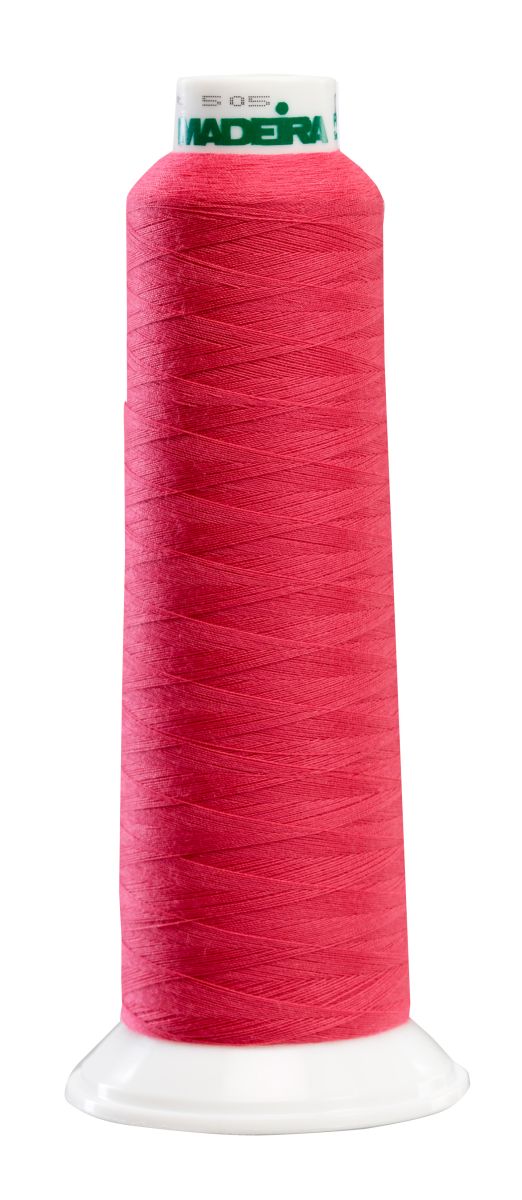 Madeira AeroLock serger thread 2000yd - Dark Pink (9090)