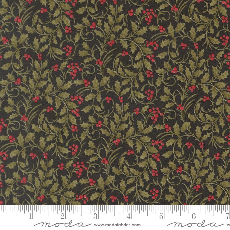 Moda Candlelight Christmas Ebony quilting cotton by 3 Sisters, 44425 16