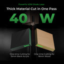xTool S1 40W enclosed diode laser cutter