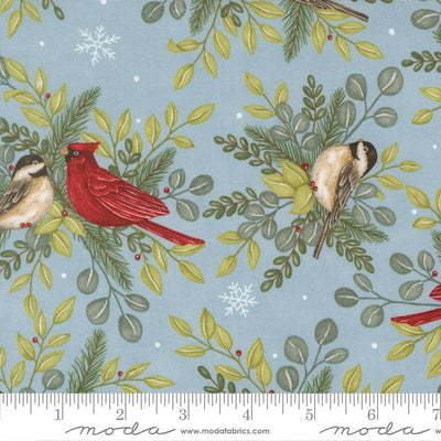 Moda When Snow Falls Winter Sky quilting cotton by Deb Strain, 56170 12