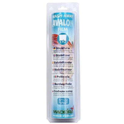 Madeira Avalon Wash Away Film Stabilizer - 12" x 11yds