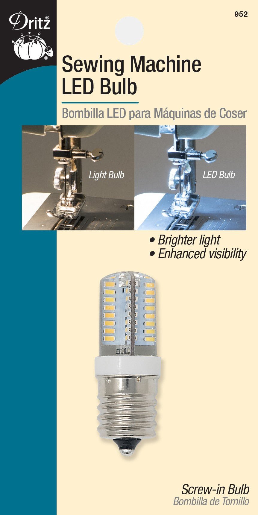 Dritz LED Screw-In Sewing Machine Bulb