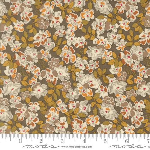Moda Butternut and Sage Fields of Flowers Earth 35442 20 quilting cotton