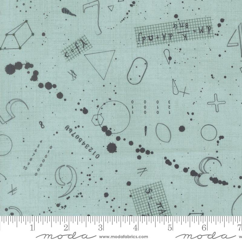 Moda Data Black Holes Babbage quilting cotton by Janet Clare, 24670 12
