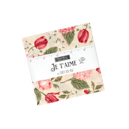 Moda Je Taime Charm Pack 20990PP 42 5 inch squares Stacy Iest Hsu