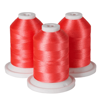 Brother Neon Pink 100% Polyester Color Fast, High Shine Embroidery Thread ETP01011