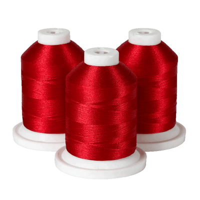 Brother Jockey Red 100% Polyester Color Fast, High Shine Embroidery Thread ETP01019