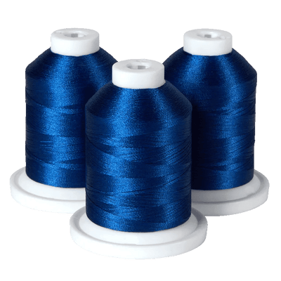 Brother Imperial Blue 100% Polyester Color Fast, High Shine Embroidery Thread ETP01042