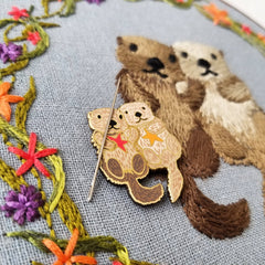 Jessica Long Sea Otters Enamel Needle Minder