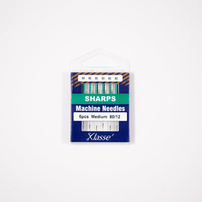 Klassé Sharp/Microtex Needles – Size 80/12 (Set of 6)