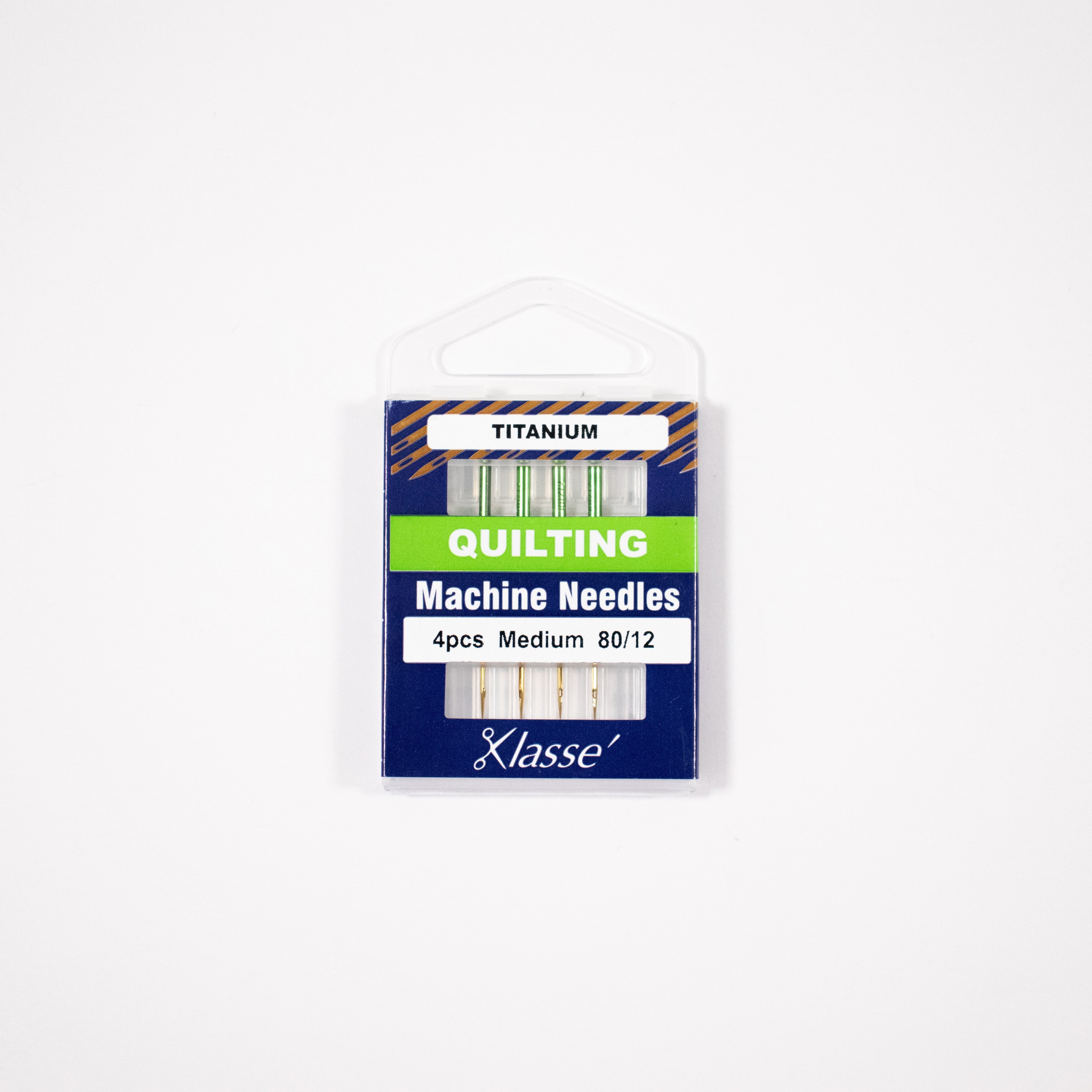Klassé Titanium Quilting Needles – Size 80/12 (Set of 4)