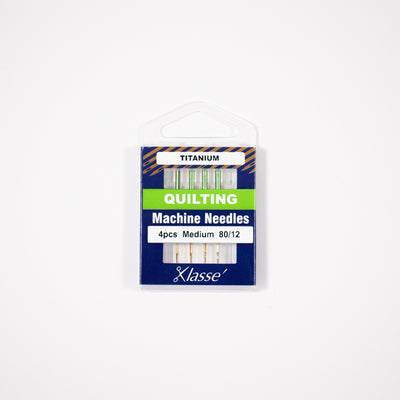 Klassé Titanium Quilting Needles – Size 80/12 (Set of 4)