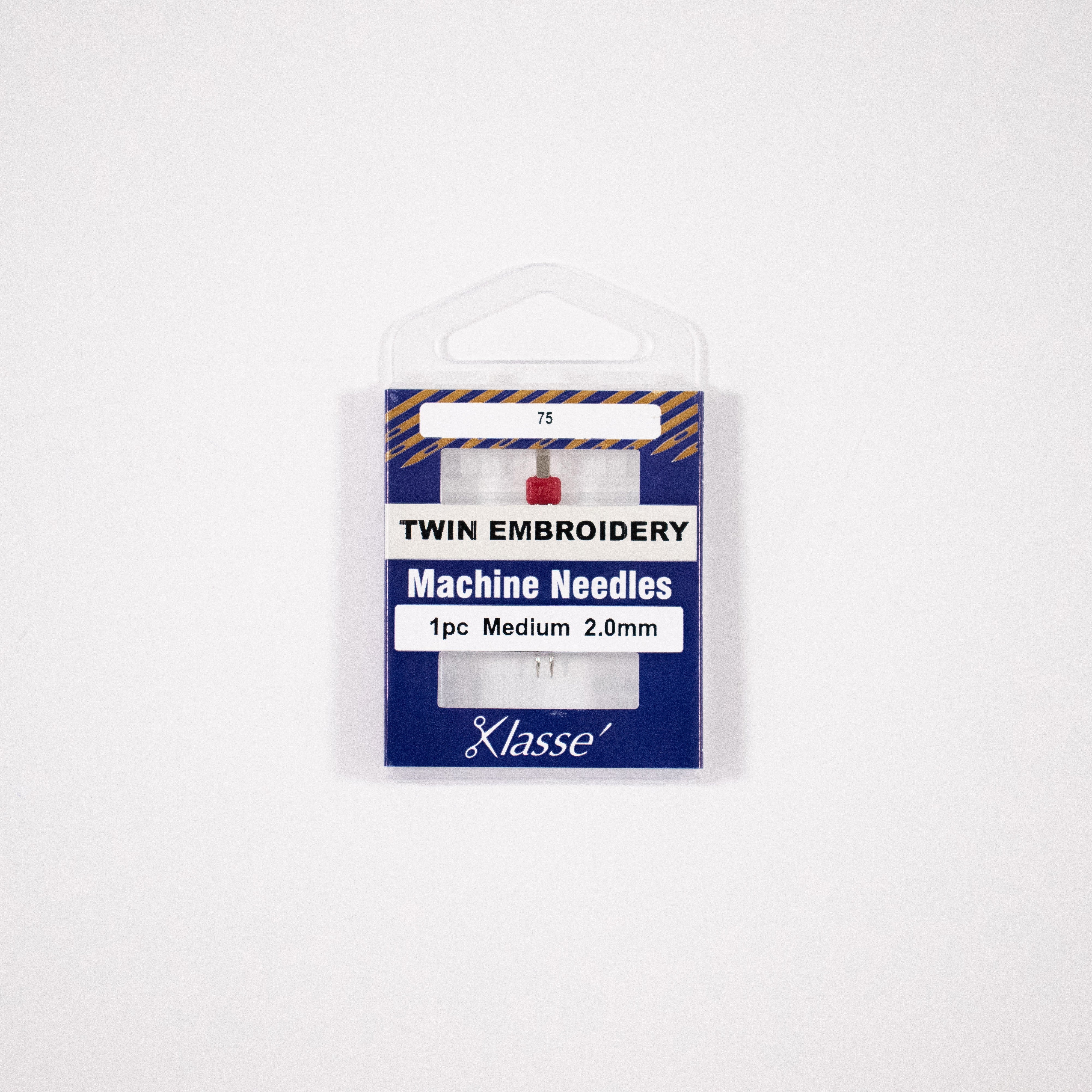Klassé Twin Embroidery Needle – 2.0mm (Single)